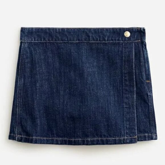 J.Crew Denim skort in rinse wash - style CA359 - size 4 - Picture 1 of 11